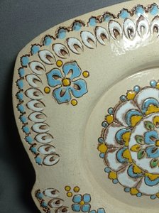 Велике блюдо "Світла пташка" (38 см. глазуроване) - зображення 4