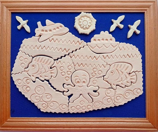 Пазли-розмальовка "Морські глибини" маленькі - зображення 1
