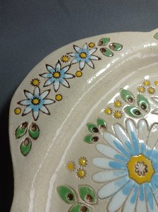 Велике блюдо "Світла  пташка" (30 х 38 см глазуроване) - зображення 3