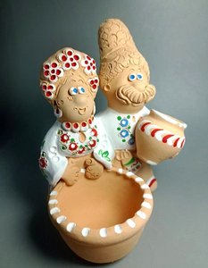 Пара з сільничкою та горщиком (15 см. молодий і молода) - зображення 1