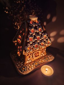 Весняний будиночок з великими квітами (прямокутний 15 см) - зображення 6