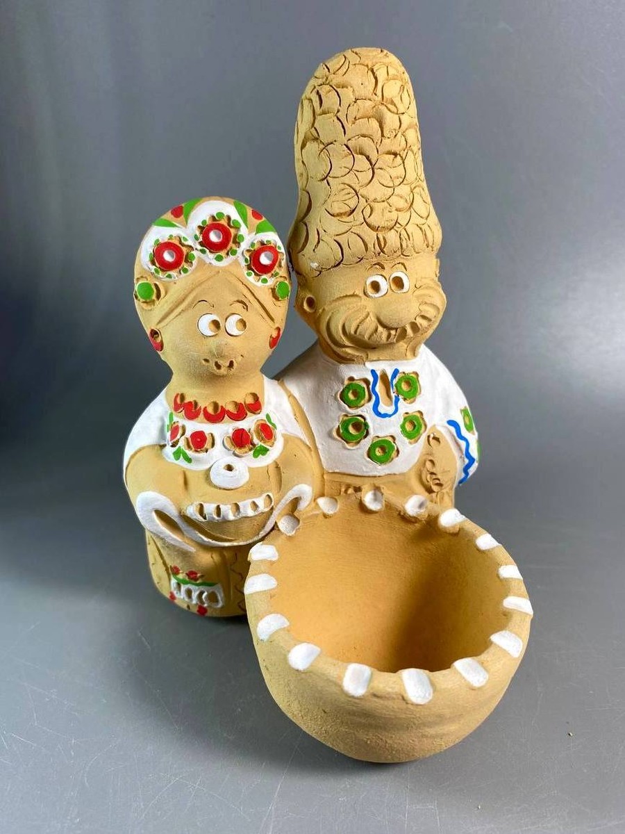 Пара молодят з сільничкою (11,5 см.) - зображення 1