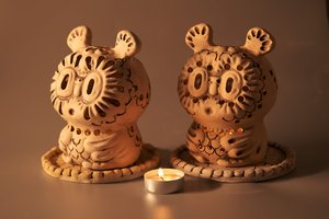 Совеня - підсвічник на підставочці 14 см. - зображення 2