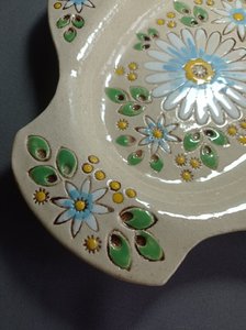 Велике блюдо "Світла  пташка" (30 х 38 см глазуроване) - зображення 4