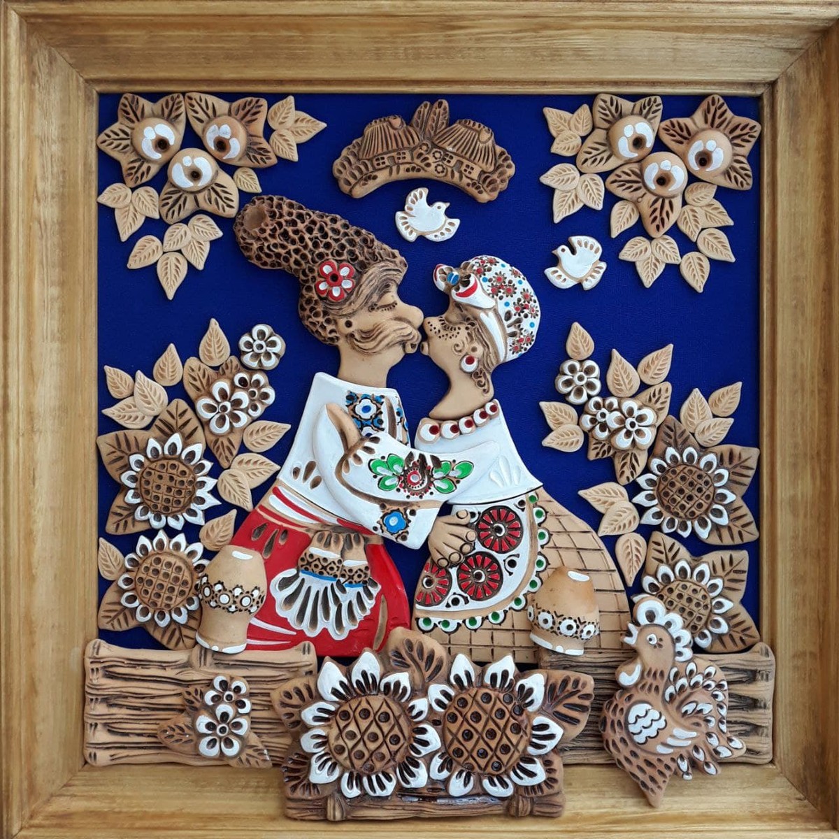 Поцілунок за тином (40*40 см) - зображення 1