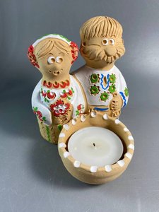 Пара молодят з сільничкою (9,5 см) - зображення 4