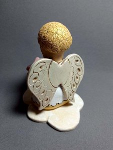 Янгол-хлопчик з сердечком на хмаринці (аромалампа затемнена) - зображення 3