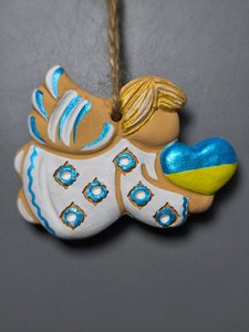Ангелик з українським сердечком летить (7,5 см) - зображення 2