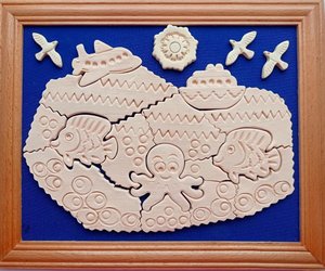 Пазли-розмальовка "Морські глибини" маленькі - зображення 1