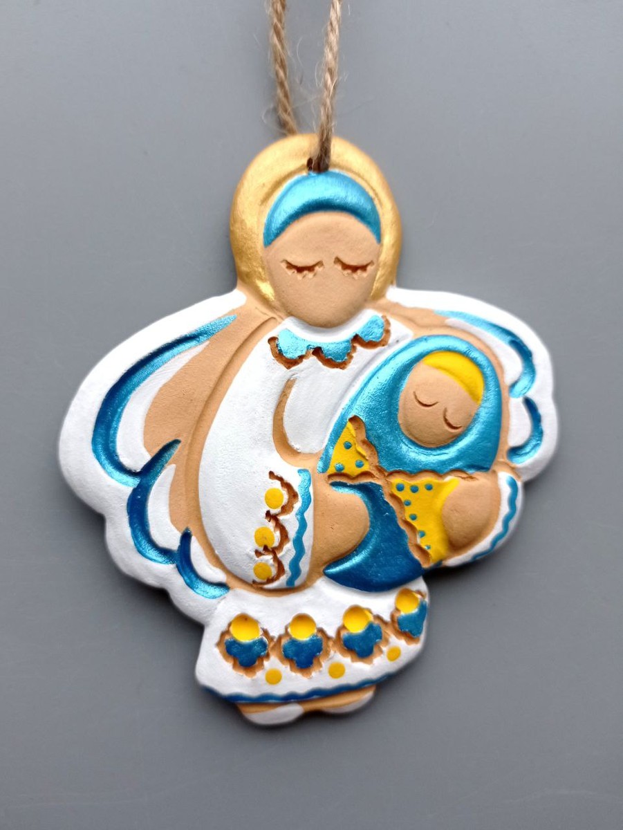 Янгол великий з немовлям "Надія України" 10 см - зображення 1