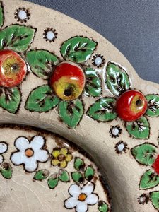 Велике блюдо "Яблунька"  37х40 см (світле глазуроване) - зображення 2