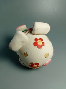 Красуня-хрюша рожева в червону квіточку - зображення 2